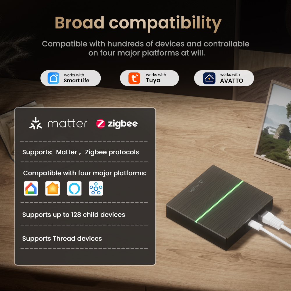 AVATTO Matter Akıllı Kablolu A - Matter Hub Thread incelemesi ve fiyatı