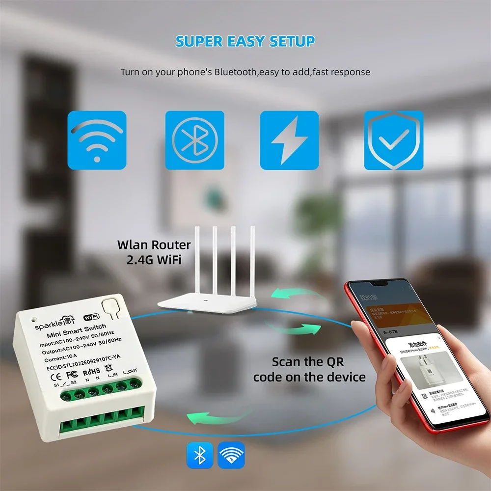 16A Matter WIFI Akıllı Anahtar - Diy Home Automation System incelemesi ve fiyatı