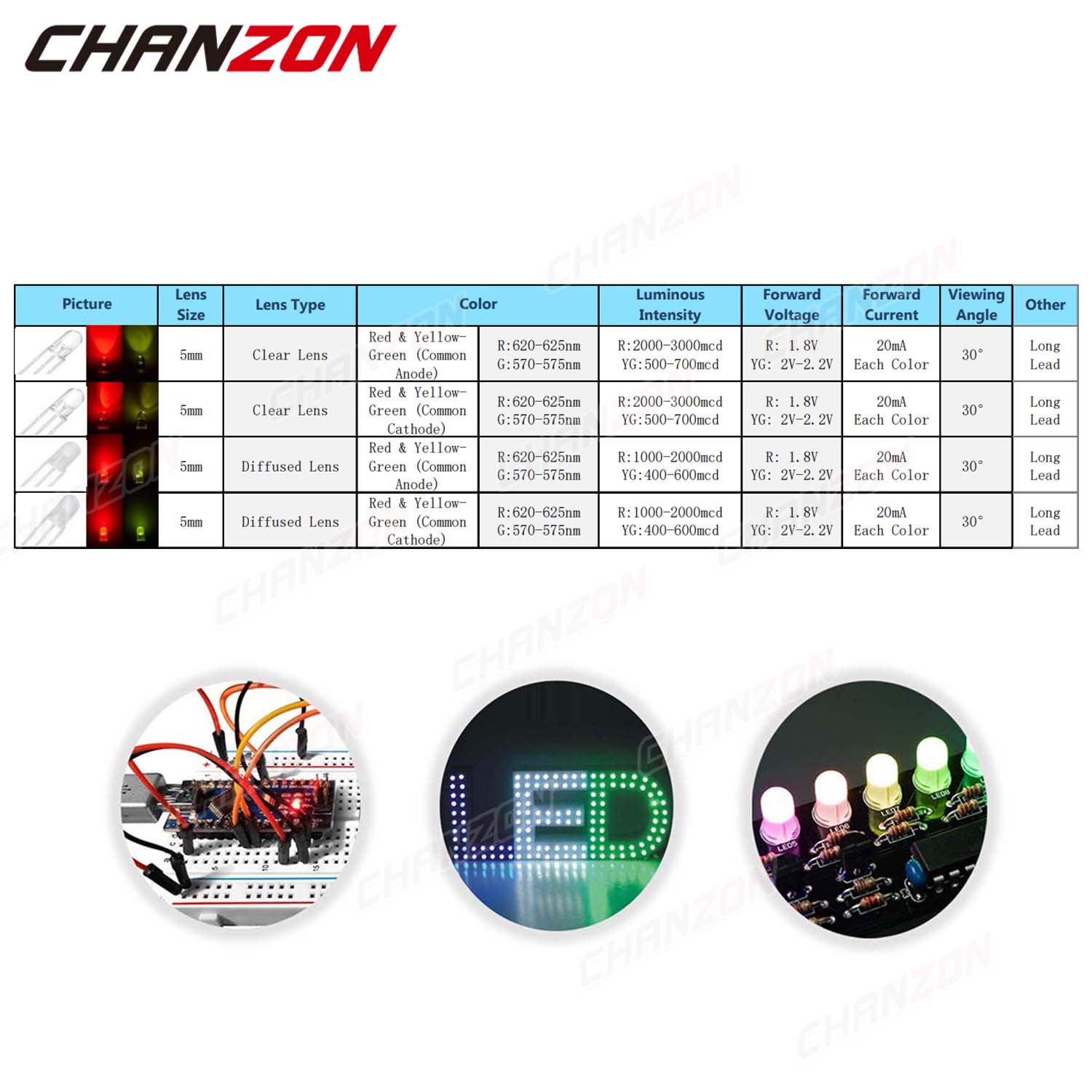 100 adet 5 mm LED Işık Yayan D - Diy Automation Projects incelemesi ve fiyatı